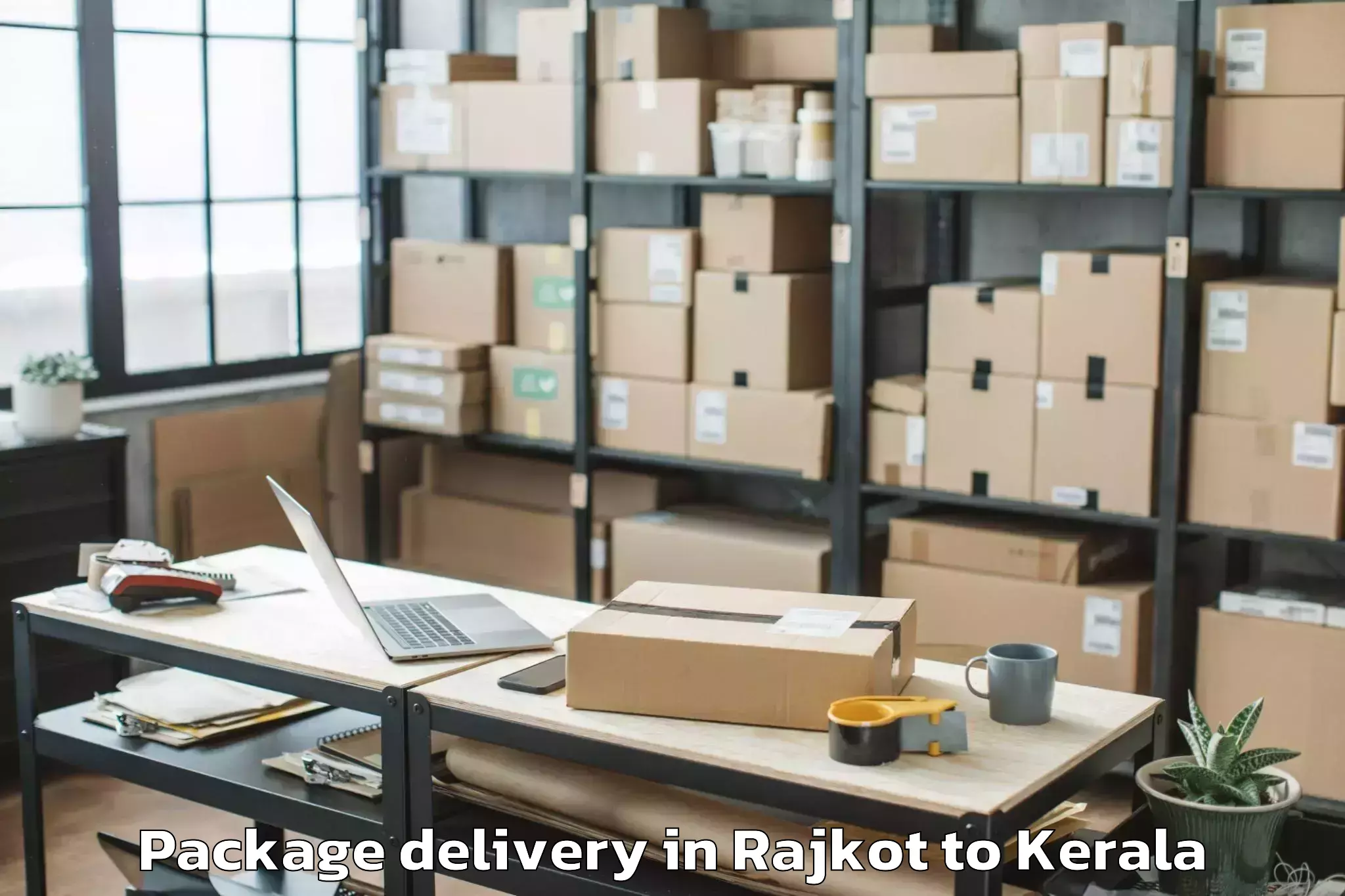 Book Rajkot to Kadanad Package Delivery Online